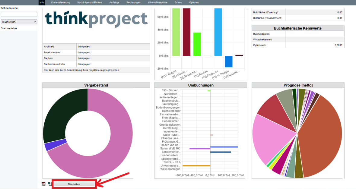 Projektinformationen – Thinkproject Support