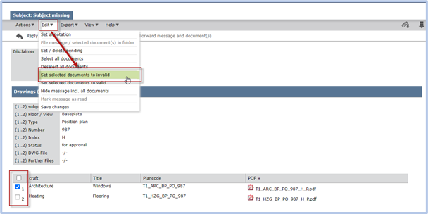 How To Invalidate A Document Thinkproject Support